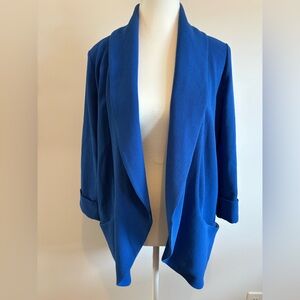 Wilfred Royal Blue Shawl Collar Blazer